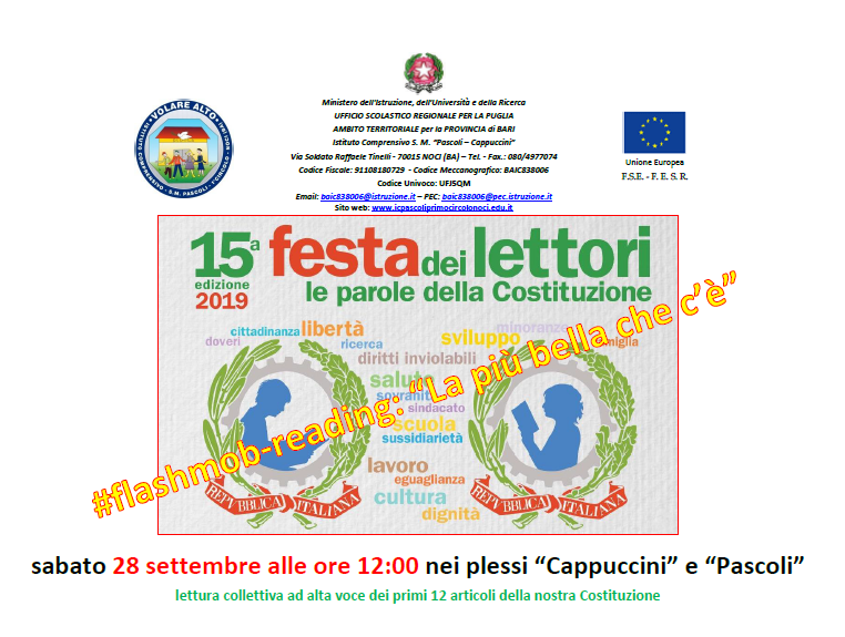 Al momento stai visualizzando FESTA DEI LETTORI 2019